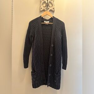 Lacoste + Malandrino Chunky Knit Button Cardigan Womens Size XS